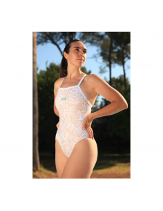 Maillot de bain une pièce femme Mako Aumaka Feuillage Gold