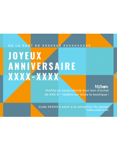 Carte Cadeau d'Anniversaire