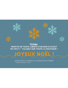 Carte Cadeau de Noël - Flocons