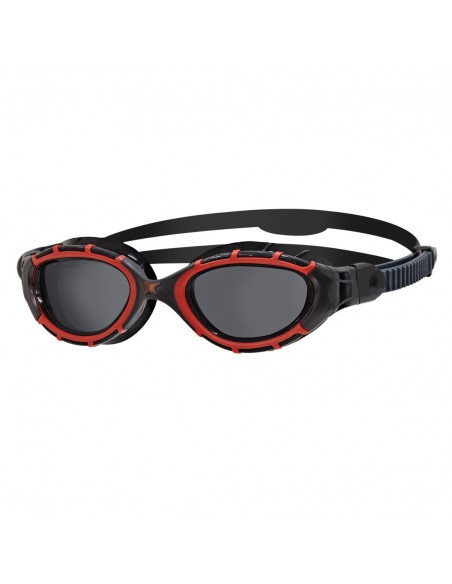 Lunettes - Triathlon - Eau libre  - PREDATOR FLEX Polarized Noir/Rouge - ZOGGS - MySwim.fr