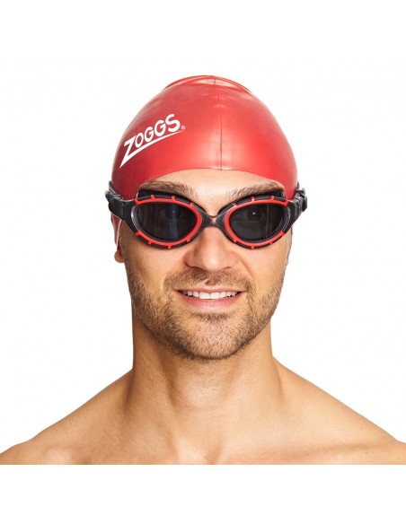 Lunettes - Triathlon - Eau libre  - PREDATOR FLEX Polarized Noir/Rouge - ZOGGS - MySwim.fr