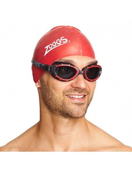 Lunettes - Triathlon - Eau libre  - PREDATOR FLEX Polarized Noir/Rouge - ZOGGS - MySwim.fr